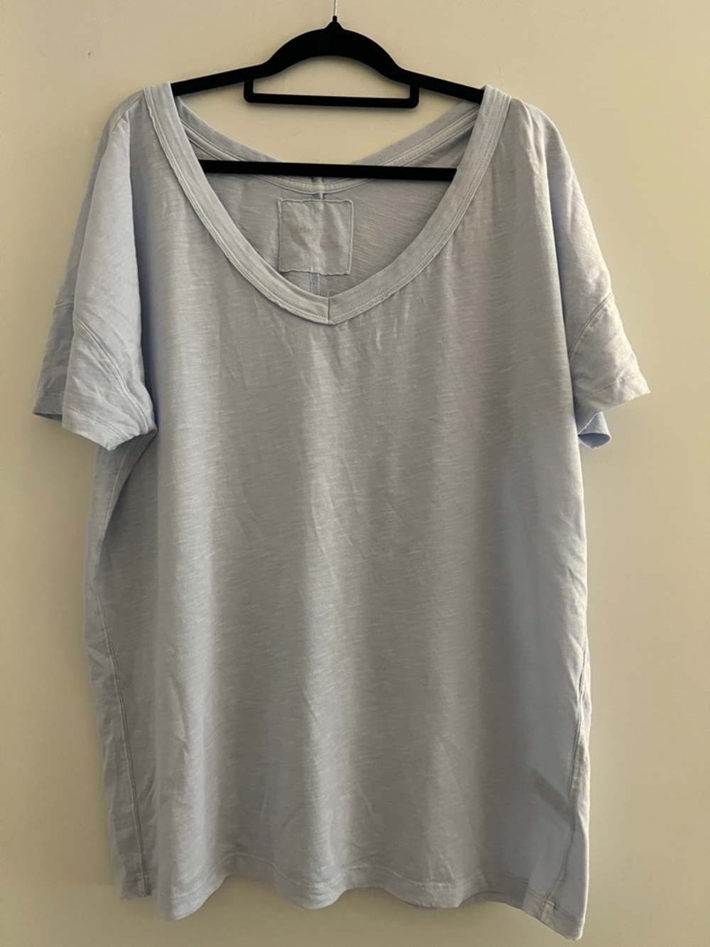 aerie light‎ blue v neck oversized Tee